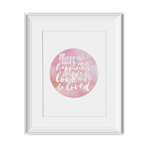 be loved pink print