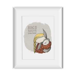 hug print
