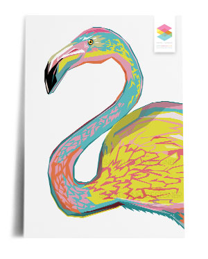 flamingo print