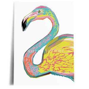 flamingo print