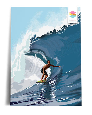 surf print