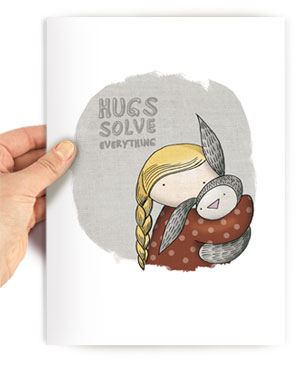 hug print