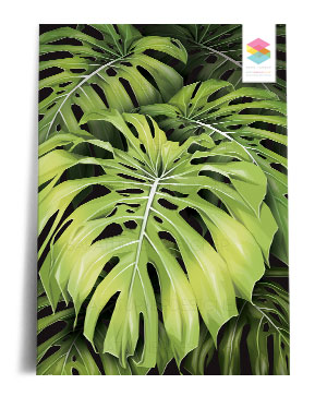 monstera-wall print