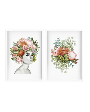 flower girl duo print