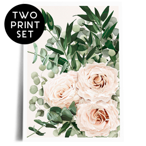 blush rose duo print